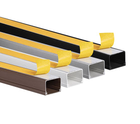 Kabelkanal Größe 40x30 in Farben Weiß, Grau, Braun & Schwarz