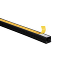 Kabelkanal - 10x10 mm Schwarz - Selbstklebend