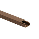 Kabelkanal - 20x10 mm Braun (Holzoptik) - Selbstklebend & Schraubbar