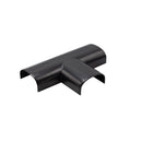 Kabelkanal Rund - 40x20 mm Schwarz - Selbstklebend & Schraubbar