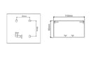 Kabelkanal - 110x60 mm Grau (Steingrau) - Schraubbar