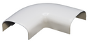 Kabelkanal Rund - 40x20 mm Weiss  - mit Zubehör - Selbstklebend & Schraubbar