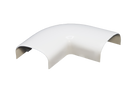 Kabelkanal Rund - 40x20 mm Weiss  - mit Zubehör - Selbstklebend & Schraubbar