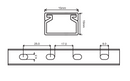 Kabelkanal - 15x10 mm Braun- Selbstklebend & Schraubbar