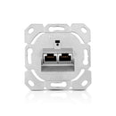 CAT7 Netzwerkdose Unterputz – 2 Port RJ45 – Ohne Abdeckung