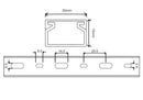 Kabelkanal - 30x15 mm Schwarz - Selbstklebend & Schraubbar
