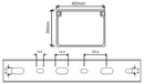 Kabelkanal - 40x30 mm Braun (Holzoptik) - Schraubbar