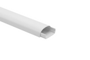 Kabelkanal Rund - 40x20 mm Weiss  - mit Zubehör - Selbstklebend & Schraubbar