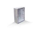 Schaltschrank mit Sichttür 400 x 600 x 200mm IP65 ABS Lichtgrau