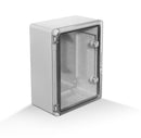 Schaltschrank mit Sichttür 300 x 400 x 170mm IP65 ABS Lichtgrau (Kopie)