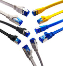 Patchkabel RJ45 Cat 8 Flaches BC / 30 AWG LSZH 4000  MHz