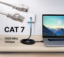 Patchkabel RJ45 Cat 7 Flaches BC / 32 AWG LSZH 1000  MHz
