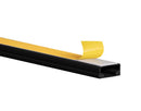 Kabelkanal - 20x10 mm schwarz - Selbstklebend & Schraubbar