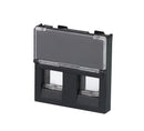 Brüstungskanal 80x50 mm  schwarz