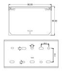 Kabelkanal - 90x60 mm Schwarz - Schraubbar