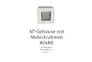 AP-Gehäuse mit Abdeckrahmen - 1x RJ45 - Weiß -