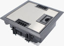 Bodentank 4-fach mit Deckel aus Edelstahl - Bodentank