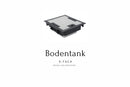 Bodentank 9-fach mit Deckel aus Edelstahl - Bodentank